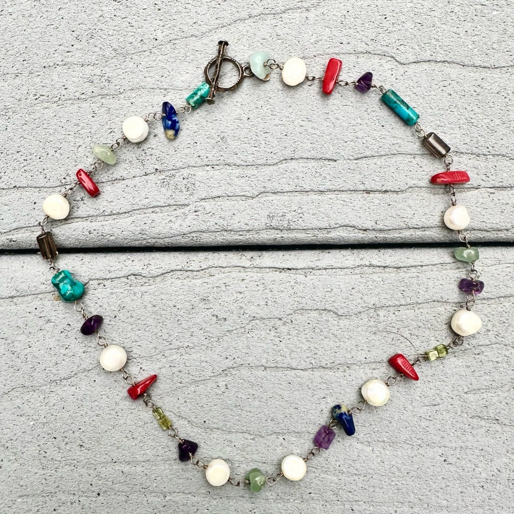 Multi-stone retired Silpada necklace